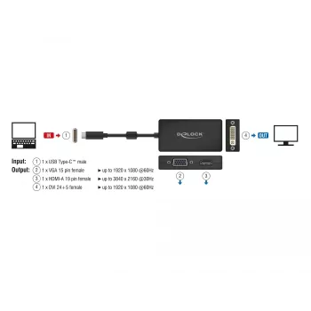 Adapter wideo DeLOCK 63925