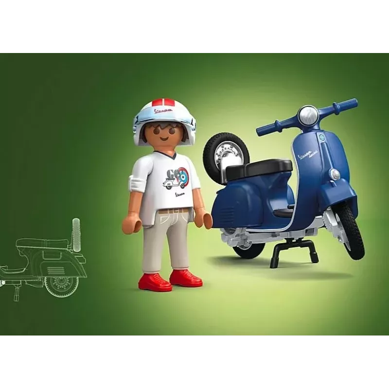 Zestaw figurek Vespa 71622 1969 Vespa 150 Sprint Veloce, niebieski