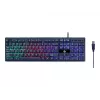 Zestaw klawiatury gamingowej z myszką GEMBIRD GGS-UMGL4-02 — pełnowymiarowa USB QWERTY US English, czarna, podświetlenie LED