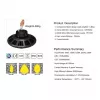 Synergy 21 LED spot pendant luminaire UFO 200W dla przemysłu/magazynów cw 120