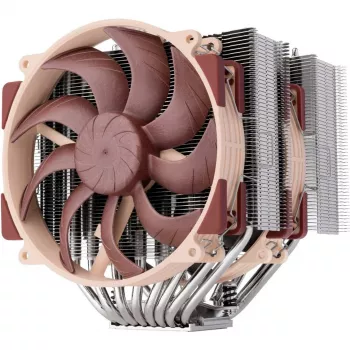 Chłodzenie powietrzem Noctua NH-D15 G2 HBC, dwa wentylatory 140 mm, 1250–1500 RPM, 155,6 m³/h, 12 V, miedź, 152×150×168 mm