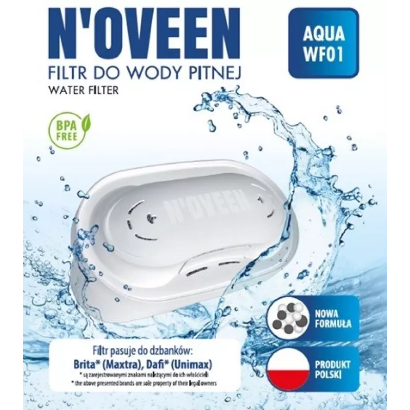 Filtr membranowy zamienny NOVEEN AQUA WF01 kompatybilny z BRITA MAXTRA i DAFI UMINAX