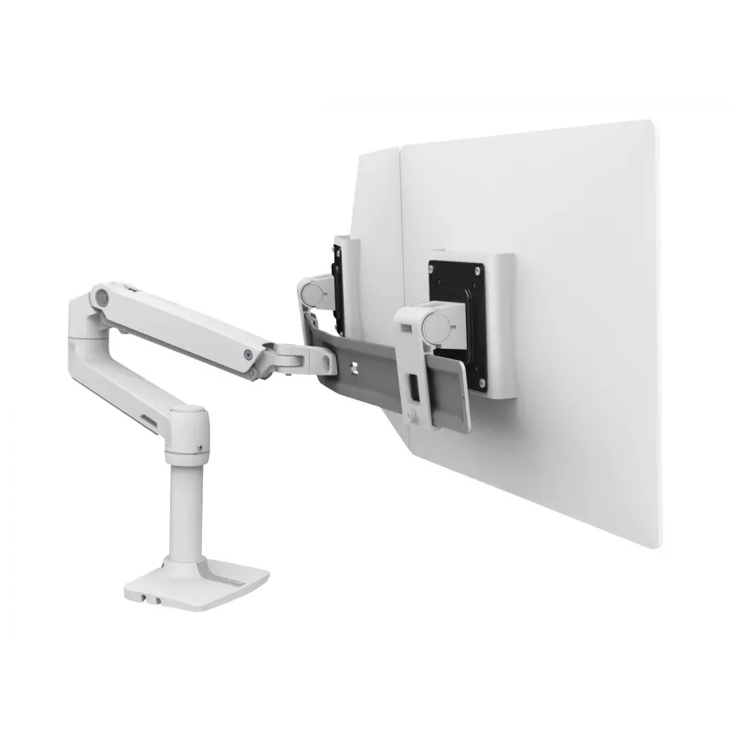 Uchwyt biurkowy Ergotron LX Series Dual Direct Arm 63,5 cm (25 cali) Biały