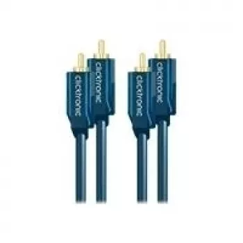 Kabel audio stereo (2x wtyk RCA / 2x wtyk RCA) - 0,5 m przewód koncentryczny RCA dla potężnego dźwięku stereo
