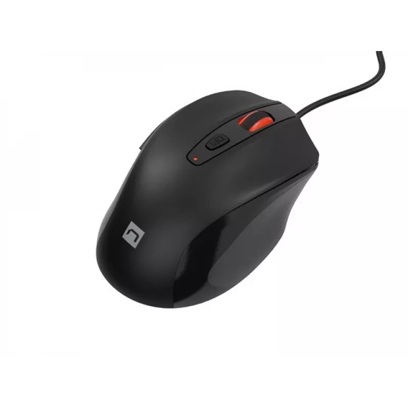 Przewodowa mysz optyczna NATEC NMY-2047 USB Type-A, 4000 DPI, 6 przycisków, praworęczna, podświetlenie