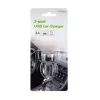 Ładowarka samochodowa Gembird EG-U2C2A-CAR-02, wejście 12–24 V, wyjście 5 V/2,1 A, 2× USB 2.0, czarna