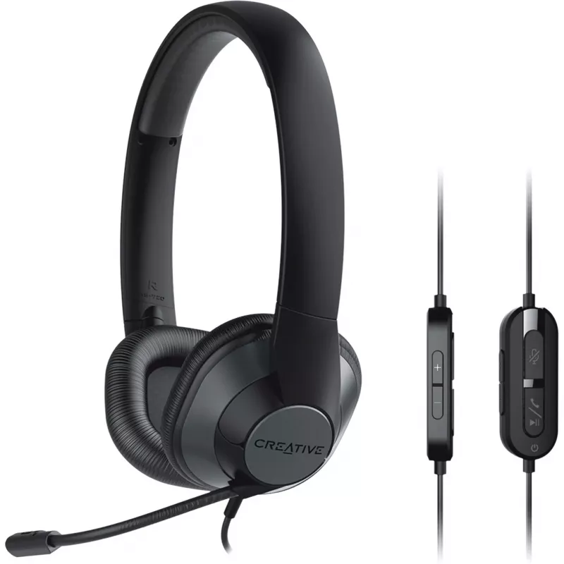 Creative 51EF0960AA000 HS-720 V2 słuchawki nauszne Black Silver Volum