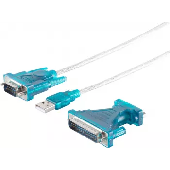 Konwerter USB 2.0 RS232 ShiverPeaks 75605 – kabel 1,5 m, adapter USB-szeregowy