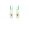 Kabel światłowodowy LANBERG FO-LULU-MD31-0010-TQ 1 m OM3 LC–LC Aqua