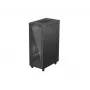 19 inch stojąca szafa rack LANBERG FF01-6032-12BL 32U, czarne drzwi szklane