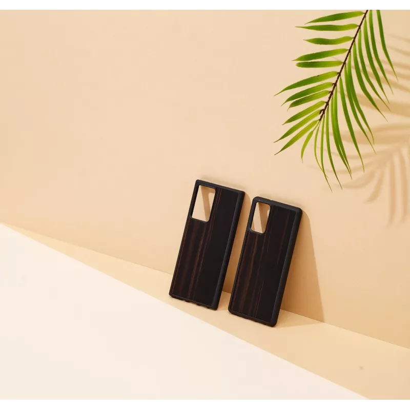 Ochronne etui na telefon Man and Wood do Samsung Galaxy Note 20 — czerń hebanowa