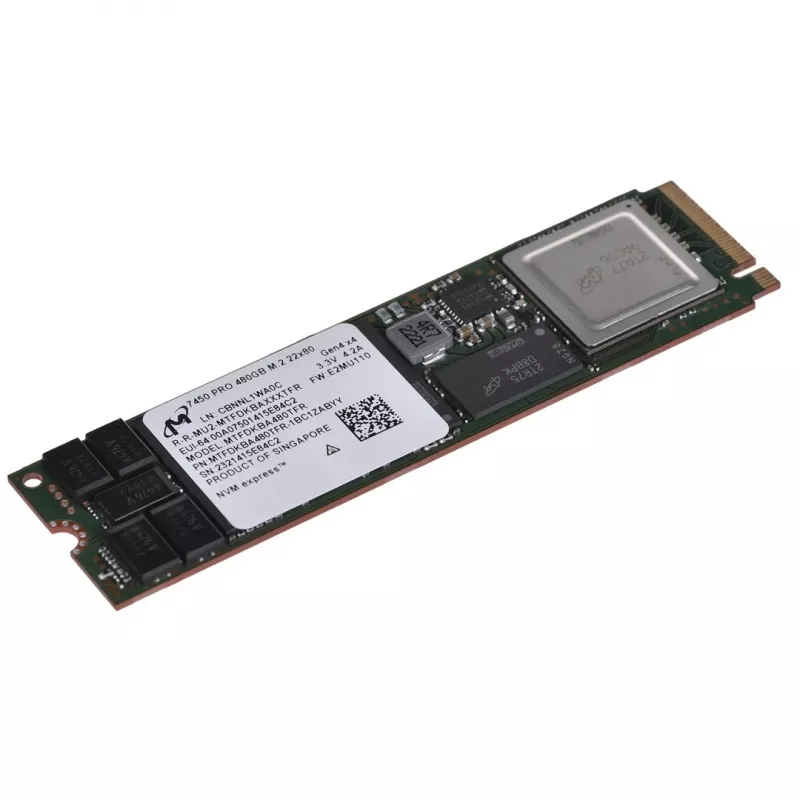 SSD Micron 7450 PRO 480 GB M.2 (22x80) NVMe PCI 4.0 MTFDKBA480TFR-1BC1ZABYYR (DWPD 1)