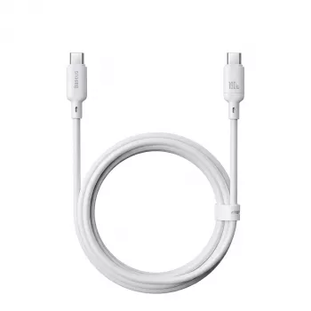 Kabel USB Type-C Baseus Silky Series 100W 2 m biały