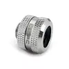 Złączka XSPC G1/4 do twardej rurki 14 mm, chrom - 8 sztuk