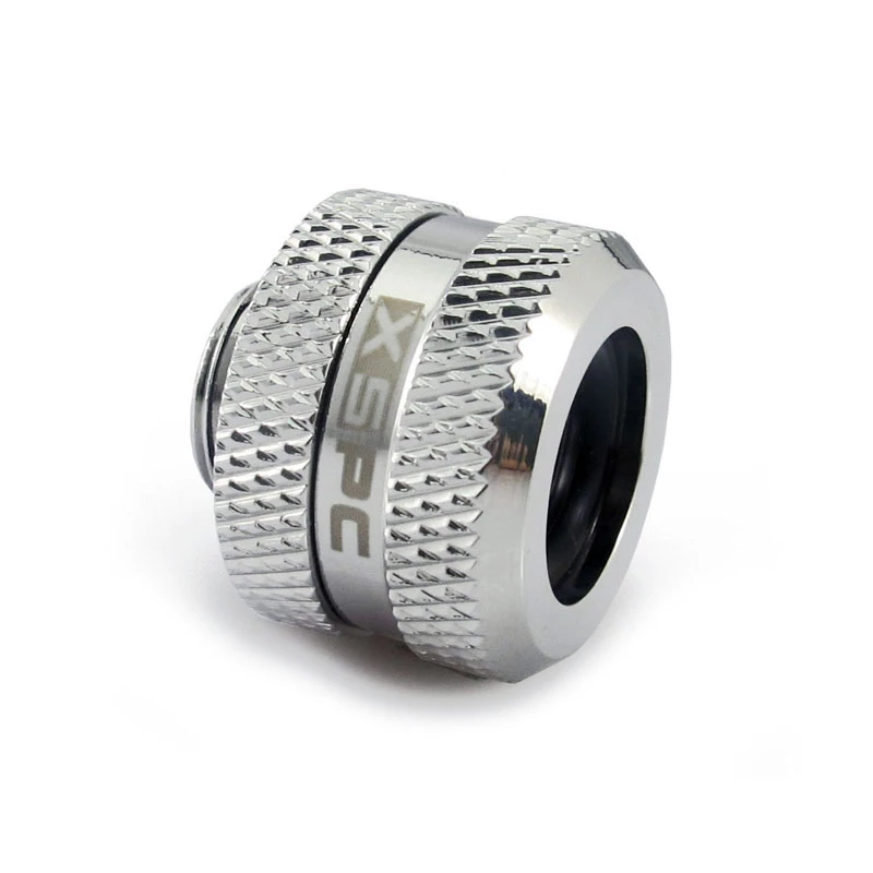 Złączka XSPC G1/4 do twardej rurki 14 mm, chrom - 8 sztuk