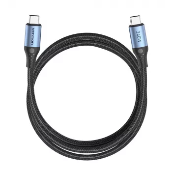 Kabel Vention USB 2.0 5 A 240 W 1,5 m czarny USB-C do C