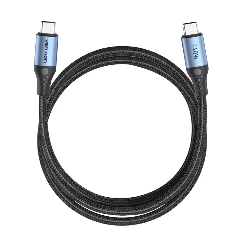 Kabel Vention USB 2.0 5 A 240 W 1,5 m czarny USB-C do C
