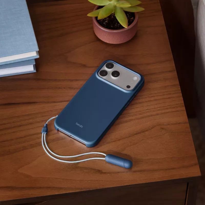 Etui Beats iPhone 17 Pro Max z podstawką i MagSafe oraz sterowaniem aparatem – Bedrock Blue