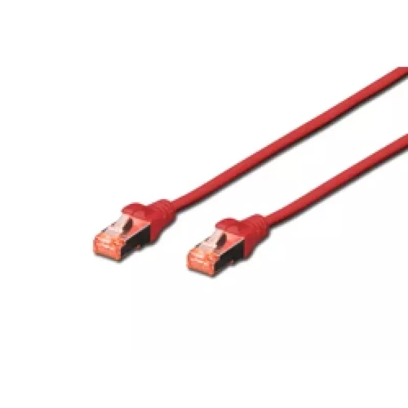 Kabel sieciowy Digitus CAT 6 S/FTP RJ-45 0,5 m Czerwony