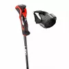 Kijki narciarskie Leki 3D AIRFOIL czarno-czerwone 120 cm