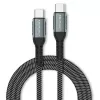 Kabel USB Qoltec 52358 1.5m USB C Czarny USB 2.0 0.48 Gbit/s