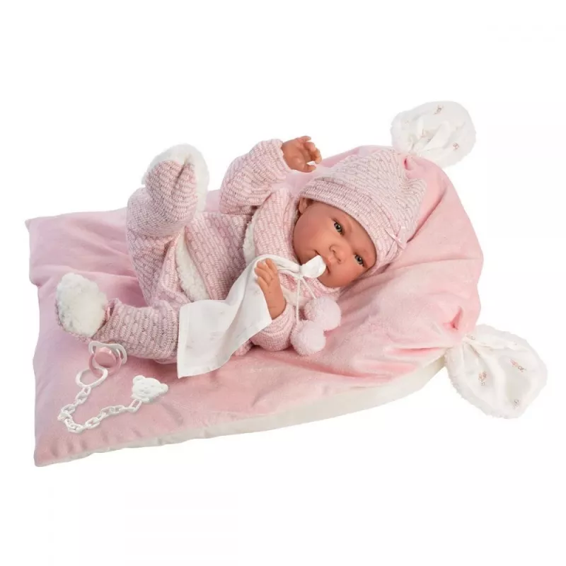 Llorens Nica 73860 lalka bobas na kocyku, 40 cm