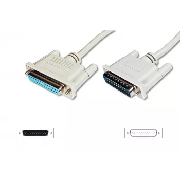 Przedłużacz Digitus Datatransfer D-Sub25/M - D-Sub25/F