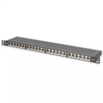 Patch Panel Digitus CAT 6 Class E High Density Shielded Czarny