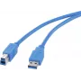 Kabel USB Renkforce USB typ A na typ B 3.0, długość 1,8 m
