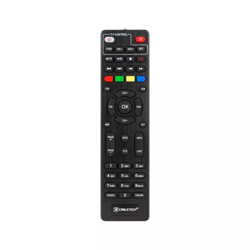 Cyfrowy odbiornik telewizyjny Cabletech URZ0336C DVB-T/T2 H.265 naziemny tuner, 470–862 MHz, 1 tuner, HDMI, USB, SCART