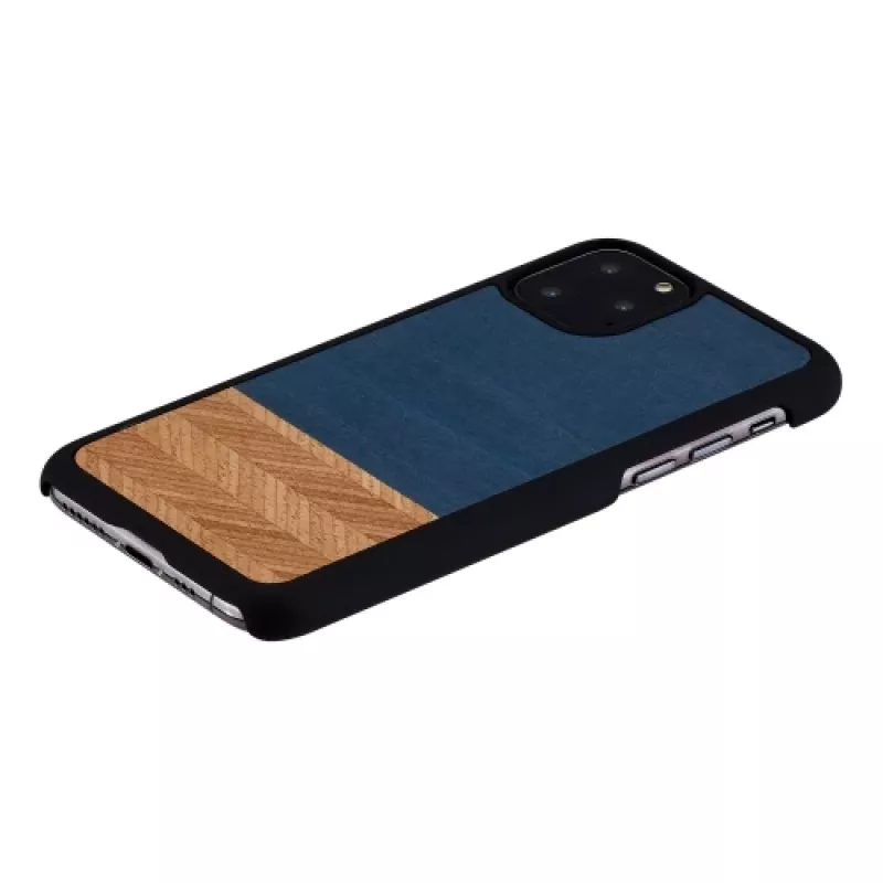 Etui na smartfona man and wood do iPhone 11 Pro — denim Czarny