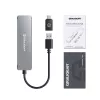 GRAUGEAR G-HUB2A2C-AC koncentrator interfejsów USB 3.2 Gen 1 (3.1 Gen 1) Type-A + Type-C 5000 Mbit/s Srebrny