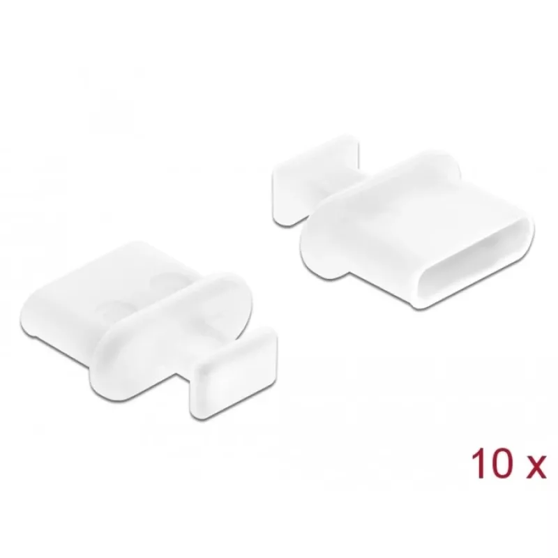 Osłona przeciwpyłowa USB Type-C DeLOCK 64094 Biała 10 szt.