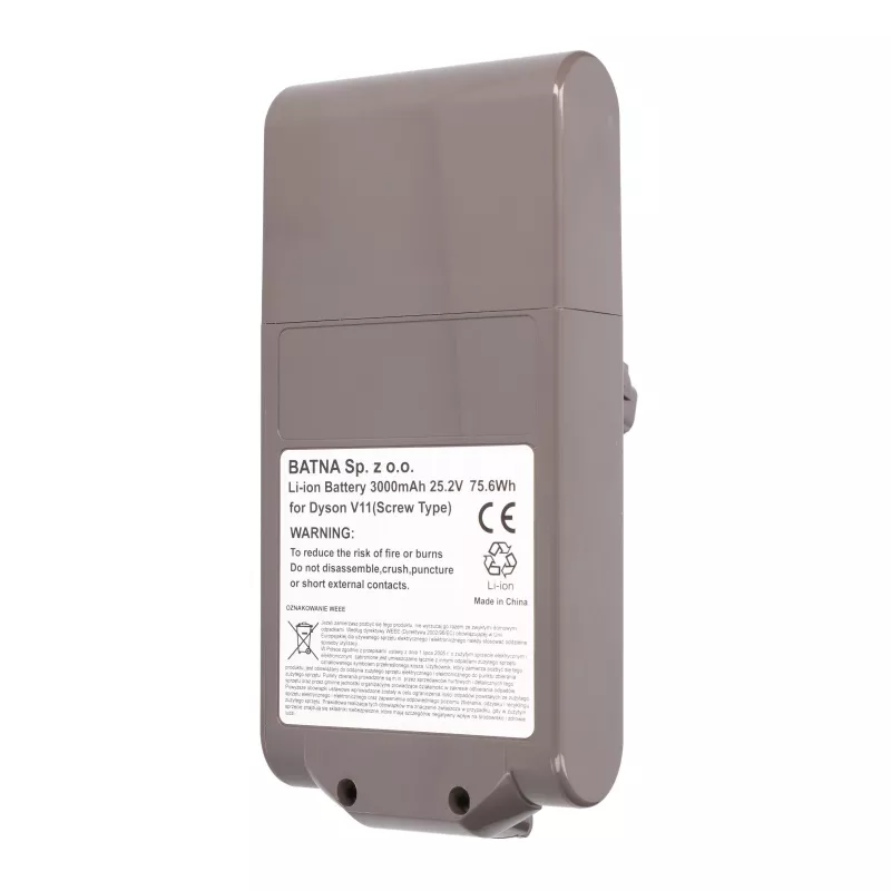 Bateria Dyson do odkurzacza V11 Śruba 25,2 V 3000 mAh