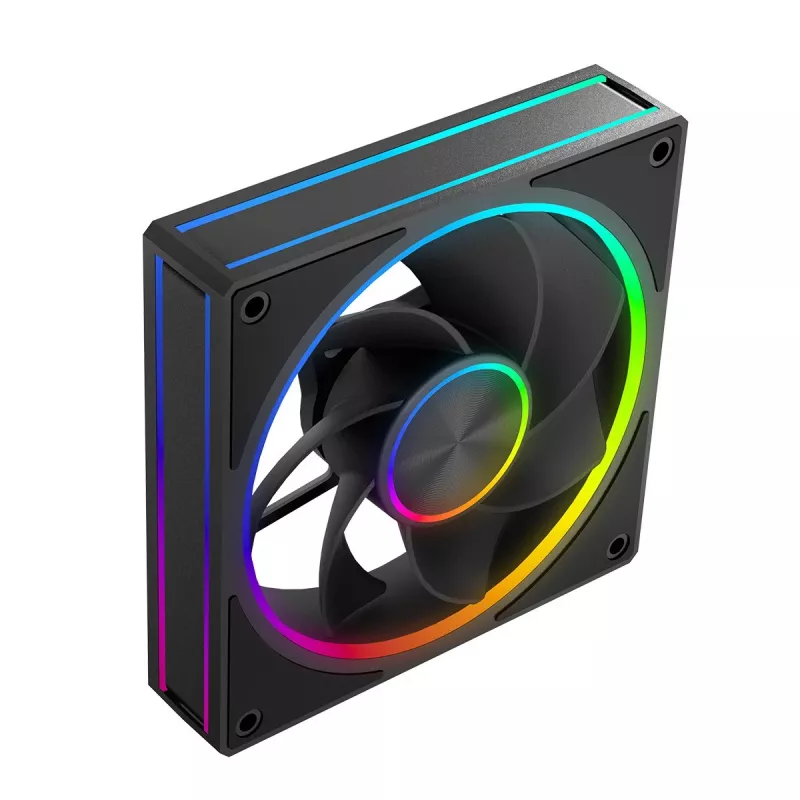 Wentylator do obudowy MODECOM VOLCANO LOOP 120 ARGB Reverse Fan Czarny 120 mm PWM 400–1400 obr./min złącze ARGB