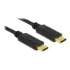 Kabel USB DeLOCK 83868 USB 2.0 4m USB C Czarny
