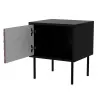 Szafka nocna, 2 szt. CORTINA 45x40x51 czarny/orzech