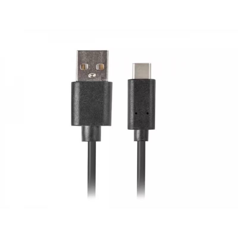 Kabel USB A na USB C LANBERG CA-USBO-20CU-0018-BK — USB 2.0, 1,8 m, czarny