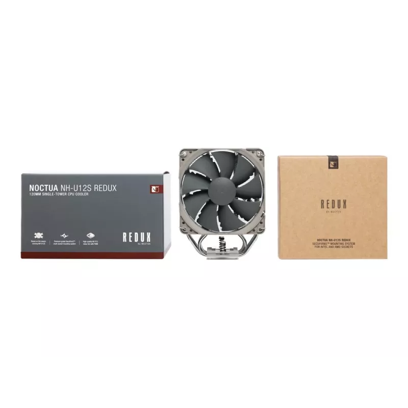 Noctua NH-U12S redux chłodzenie procesora 12 cm szare, stal nierdzewna