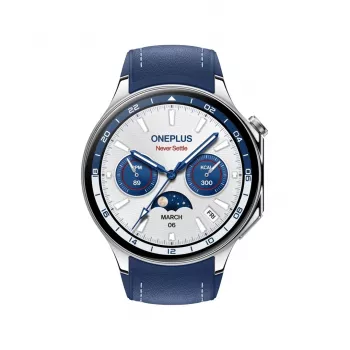 Smartwatch ONEPLUS OnePlus Watch 2 47 mm, 1.43 cala AMOLED, 466×466, 32 GB, Wi‑Fi, GPS, niebieska obudowa