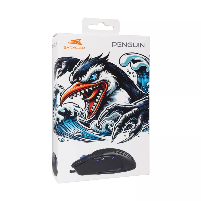 Mysz Baracuda BGM-101 Penguin Czarny USB
