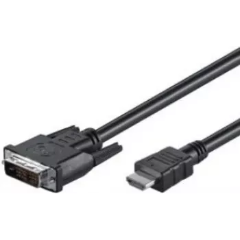 Wentronic Goobay HDMI™ / DVI-D Cable, Czarny, 5 m - 19pol. HDMI™-Plug>DVI-D (18+1) Plug (50582)