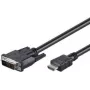 Wentronic Goobay HDMI™ / DVI-D Cable, Czarny, 5 m - 19pol. HDMI™-Plug>DVI-D (18+1) Plug (50582)