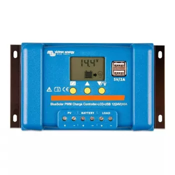 Kontroler ładowania solarnego Victron Energy BlueSolar PWM-LCD&USB 12/24V 30A