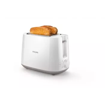 Toster Philips Daily Collection HD2581/00 — 2 kromki, 830 W, 8 poziomów opiekania, biały
