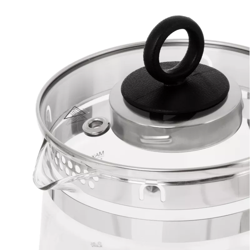 Czajnik Adler AD 1299 | Elektryczny | 2200 W | 1,5 L | Szkło | Obrotowa podstawa 360° | Czarny