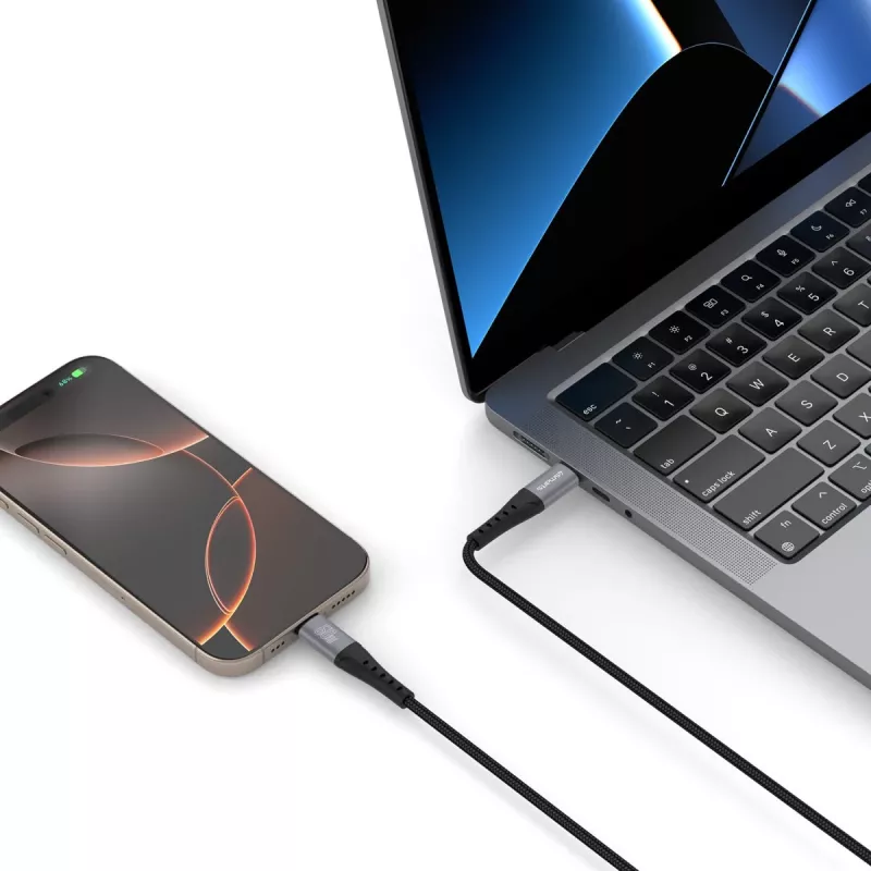 Kabel USB 4smarts 541454 1,5m USB-C czarny