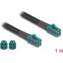 Kabel koncentryczny DeLOCK 90139 1m Mini FAKRA Z Aqua Czarny