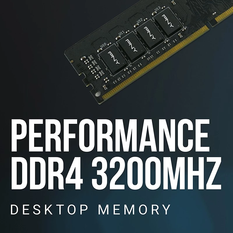 PNY MD16GSD43200-TB, 16 GB, 1 x 16 GB, DDR4, 3200 MHz, 288-pin DIMM