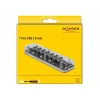Hub USB DeLOCK 64088 Transparent USB 3.2 Gen 1 Micro-B